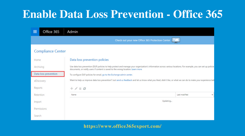 Enable Data Loss Prevention Office 365
